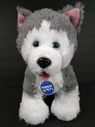 BAB Promise Pets 12" Husky Dog + 12" GUND 1990 Eddie Bauer Johnny Sled Dog  Plush