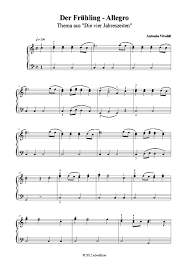 Francesco geminianis orchesterkonzert der verzauberte wald (nach torquato tassos gerusalemme liberata) Der Fruhling Klavier Solo Einfach Pdf Noten Von Antonio Vivaldi Thema Bearb Aus Die 4 In
