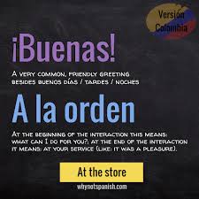 Buenas Tardes - Spanish Greetings - Good Afternoon Good Evening 