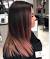 Dusty Pink Brown To Pink Ombre Straight Hair