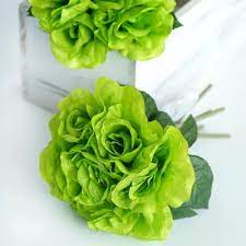 Free shipping on domestic orders $49+ and free returns. 6 Artificial Open Roses Bouquet Wedding Vase Centerpiece Decor Lime Silk Flowers Factory