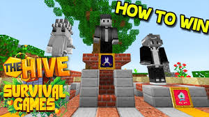 You can form teams, or kill anything that steps in your way. How To Win Hive Survival Games Mcpe Hive Hunger Games Youtube