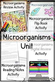 Microorganisms For Kids Teach Your Grade 4 5 And 6 Students About Micro Organisms Using These Reading Life Science Activities Teaching Flip Book Activities