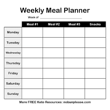 I only post links to products i completely trust and highly you can mix and match these recipes any way you choose or download the free sample 7 day vegetarian keto meal plan which has all the meals for. Printable Weekly Meal Planner Free No Bun Please
