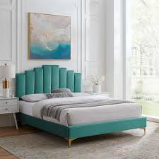 The cons are that the box it comes in is heavy and needs two people to move it, and not compatible for a footboard. Devyn Upholstered Low Profile Platform Bed In 2021 Platform Bed Velvet Platform Bed Modern Bed