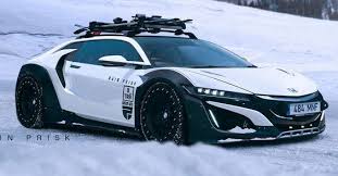 Honda Nsx Shooting Brake Ready To Tackle The Ski Slopes Carscoops Super Cars Nsx Shooting Brake
