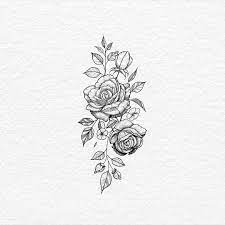 1000drawings By Bachtz Rose Flower Tattoos Tattoos Rose Tattoo On Hip