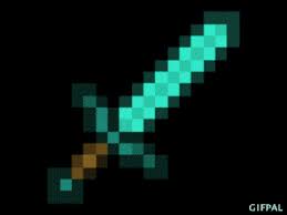 Steve minecraft with diamond sword. Minecraft Gif Encontrar En Gifer