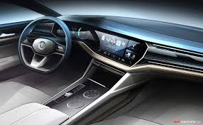 Volkswagen Previews Next Generation Touareg With T Prime Concept Gte Automobile Interior Design Car Interior Sketch Interior Design Sketches