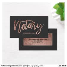 Choose from stylish and glam to modern and minimalist designs. Notary Elegant Rose Gold Typography Dark Grey Business Card Zazzle Com In 2021 Gold Typography Notary Business Cards Business Card Design
