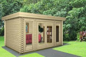 In unserem online shop können sie ihr neues gartenhaus günstig bestellen. Gartenhaus Modern Flachdach Holz 4x3m Holzhaus 40mm Blockhaus Geratehaus York 7 Forlife24 Com