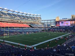 Gillette Stadium Section 139 New England Patriots