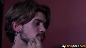 Gay step son sucks stepfathe in glory hole - XNXX.COM