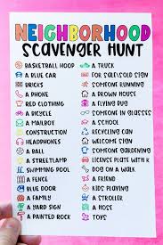 Can't do the scavenger hunt without a list. Scavenger Hunt Ideas For Kids Fun And Easy Scavenger Hunts