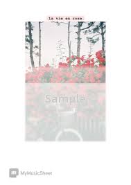 Edith piaf - La vie en rose (french & English) (우쿨렐레 ukulele) Sheets by  시월필름