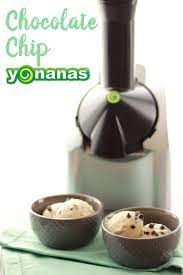 Chocolate Chip Yonanas Yonanas North America Recipe Yonanas Recipes Chocolate Yonanas Yonanas Recipe