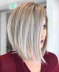 25 Best Short To Medium Hairstyles For Fine Hair Shorthairstyles Mediumhair Hair Angled Bob Hairstyles Long Bob Hairstyles Inverted Bob Hairstyles