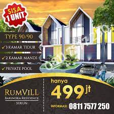 Perumahan Murah Malang Property Mewah Malang Property Malang Perumahan Rumvill Barindra Sukun Soft-launching Hanya 1 Desain Brosur Rumah Mewah Kemewahan