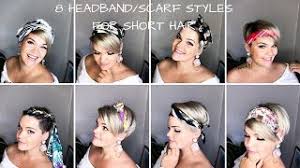 If you are looking for short hairstyles headband hairstyles examples, take a look. 8 Ways To Style Short Hair Headband Scarfs Bandanas Youtube