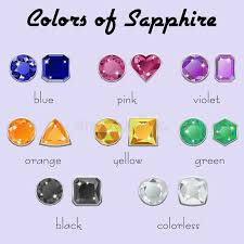 According to the healing science of color therapy, the color of blue sapphire can alleviate headaches, remove hiccups, and even heal symptoms of certain cancers. Colors Of Sapphire In Different Cuts Stock Vector Illustration Of Outline Precious 81623075