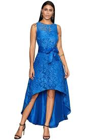 Blue Lace Overlay High Low Cocktail Party Dresses Royal Blue Lace Dress Lace Party Dresses Lace Overlay Dress