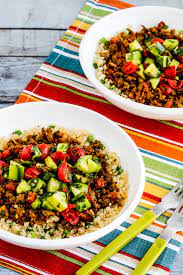 Serve with a green salad or beans and rice. Middle Eastern Ground Beef Bowls Kalyn S Kitchen