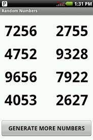 Random number generator dapat diaplikasikan untuk berbagai hal yang membutuhkan sifat acak, seperti judi, statistika, kriptografi, seni, dan lain sebagainya. Random 4d Numbers Free Versi Terbaru Untuk Android Unduh Apk
