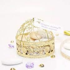 Contenant Dragees Dome Metal Dore Contenant Dragees Dragees Boite Dragees Mariage