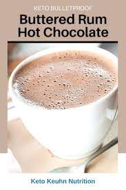Bulletproof Keto Hot Chocolate And Rum Flavor Recipe Low Sugar Hot Chocolate Coconut Milk Recipes Hot Chocolate Drinks