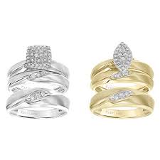 Buy products such as his and hers high quality cz wedding ring set matching sterling silver bands for him and her (8/8) at walmart and save. Collections Walmart Com