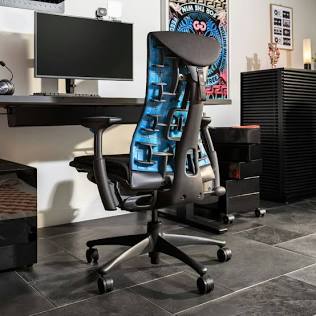 High-performance ergonomic gaming and work chair, AI generated