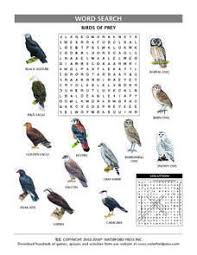 Birds Of Prey Pictures Word Search Birds Of Prey Lesson Plan Birds Of Prey Raptors Bird Owl Species