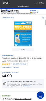 Check spelling or type a new query. Will I Be Able To Activate And Use This Sim Card From Best Buy Without Providing A Credit Card Or Other Method Of Payment Freedompop