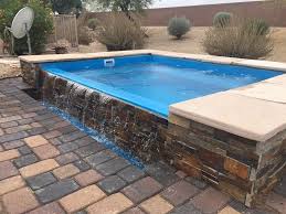 Above Ground Fiberglass Pools Google Search Small Backyard Pools Small Pool Design Backyard Pool