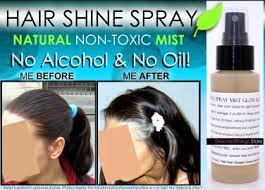 Best Hair Shine Spray Mist Gloss Clear Illuminator No Oil No Alcohol Natural Non Toxic