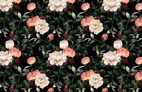 1920x1080 best hd wallpapers of flowers, full hd, hdtv, fhd, 1080p desktop backgrounds for pc & mac, laptop, tablet, mobile phone. Dark Vintage Floral Wallpaper Mural Hovia
