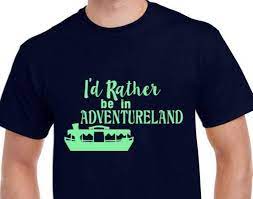 Unisex I D Rather Be In Adventureland Inspired By Etsy Colorful Shirts Unisex Crew Neck Tshirt