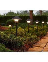 Low voltage lights use less energy, so you will be able to save much if you use low voltage lights. Low Voltage Bronze Outdoor Integrated Led Landscape Path Light And Flood Light Kit 8 Pack Low Tide Liquidation