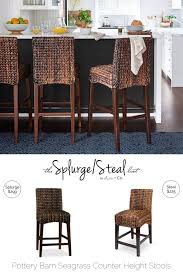 pottery barn seagrass bar stools arie