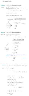 Donusum Ve Ters Donusum Formulleri