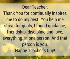 Annually observed on june 5, world environment day stresses on the importance of everyone's active participation in environment conservation and sustainable living. 45 Happy Teacher S Day Quotes And Messages To Celebrate Your Mentor S Special Day Sayingimages Com Happy Teachers Day Message Happy Teachers Day Wishes For Teacher