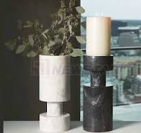 Home Decor Marble Candlestick Natural Stone Candle Holder ...