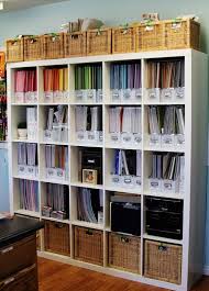 Use shelves to make the most of the vertical space in your craft room. 70 Ideas To Organize Your Craft Room In The Best Way Digsdigs