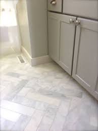 Looking for an affordable way to install luxury master bathroom with herringbone tile floor from the tile shop. 3x12 Herringbone Marble Bathroom Floors Saw This In A Recent New Build And It Was Stunning Herringb Marble Bathroom Floor Bathroom Design Herringbone Marble
