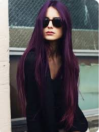 Dark Purple Long Straight Hair Long Hair Styles Hair Styles Dark Purple Hair