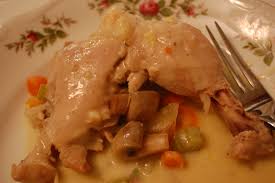 I also learned to make chicken marsala pretty well at home. Julia Child S Chicken Fricasse With Wine Flavored Cream Sauce Fricassee De Poulet A L Ancienne Bite From The Past