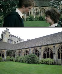 Harry Potter And The Goblet Of Fire Quidditch World Cup Scene Goblet Of Fire Scenes Of Harry Warning Cedric About The First Tri Wizard Challenge Were Filmed In The Cloisters Of Oxford S New College Founded In 1379 Sit