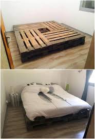Bed Frames And Headboard Queen Size Bed Frames No Box Spring Needed Furnitures Furnitureclassic Pallet Bed Frame Diy Diy Pallet Bed Pallet Furniture Bedroom