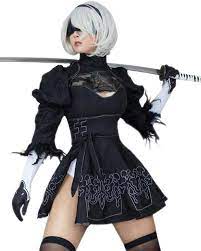 Amazon.com: ITOPKRIS 2B Cosplay NieR Automata YoRHa No.2 Type B Game Outfit  Anime Halloween Women Costume Sexy Black Dress (3X-Large): Clothing, Shoes  & Jewelry