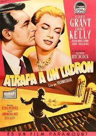 To Catch A Thief 1955 Original Linen Backed Movie Poster From Spain To Catch A Thief Cary Grant Movie Posters Vintage